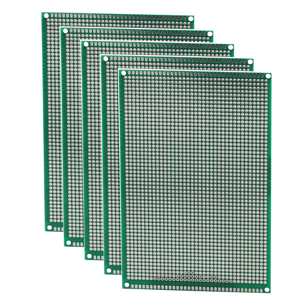 Heevhas Universalplatine doppelseitige Leiterplatten Universelle Leiterplatte Lochrasterplatine Lochrasterplatte PCB 10 x 15 cm Prototyp Kits PCB Board (5 Stück) von Heevhas