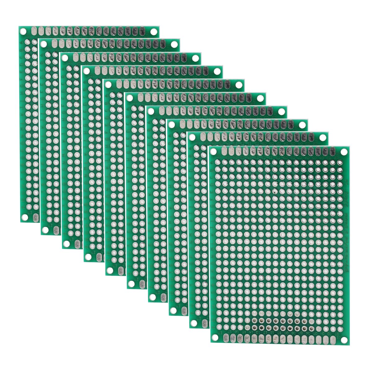 Heevhas Universalplatine doppelseitige Leiterplatten Universelle Leiterplatte Lochrasterplatine Lochrasterplatte PCB 4 x 6 cm Prototyp Kits PCB Board (10 Stück) von Heevhas