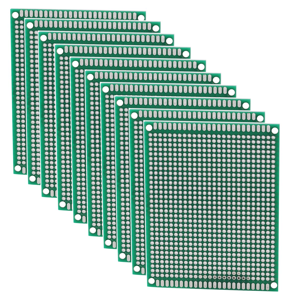 Heevhas Universalplatine doppelseitige Leiterplatten Universelle Leiterplatte Lochrasterplatine Lochrasterplatte PCB 7 x 9 cm Prototyp Kits PCB Board (10 Stück) von Heevhas