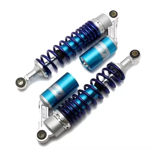 Hegeiisy 320mm 12.5 Zoll 7mm Feder Universal Motorrad Stoßdämpfer Hinterradaufhängung ATV Quad Roller Dirt Bike Für CBR600 CBR400 CB500 YZF XC EXC XCF Blau von Hegeiisy