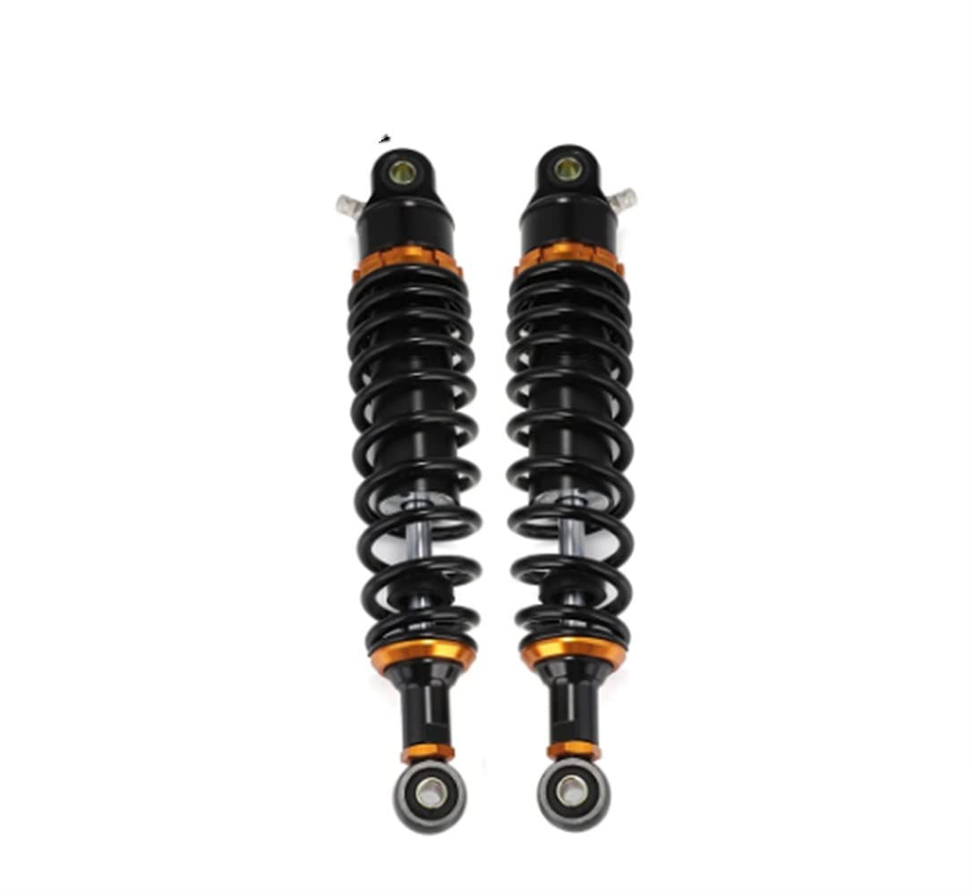 Hegeiisy 320mm 7mm Feder Universal Motorrad Stoßdämpfer Hinterradaufhängung ATV Quad Scooter Dirt Bike für 50cc 75cc 90cc 125cc 150cc 250cc 300cc Schwarz Gold von Hegeiisy