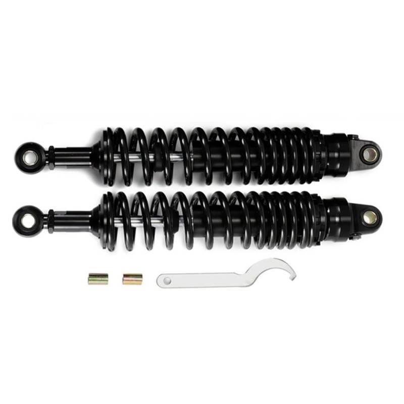 Hegeiisy 350mm 8mm Feder Universal Motorrad Stoßdämpfer Hinterradaufhängung ATV Quad Scooter Dirt Bike für YZF R1 YZF R6 YZF 125 Schwarz von Hegeiisy