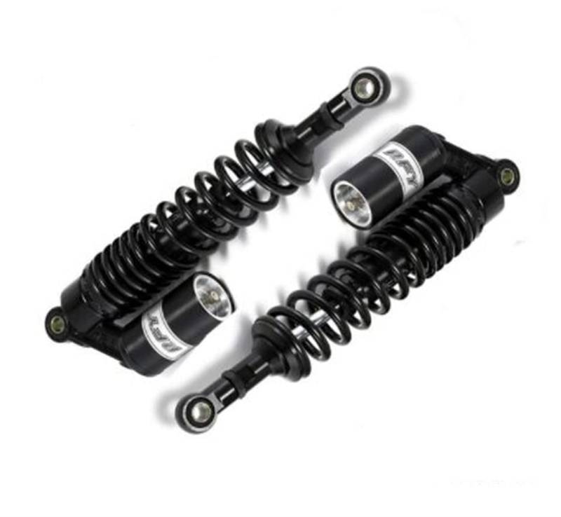 Hegeiisy 360mm 14.17 Zoll 8mm Feder Universal Motorrad Stoßdämpfer Hinterradaufhängung ATV Quad Roller Dirt Bike Für CBR600 CBR400 CB500 YZF XC EXC XCF Schwarze von Hegeiisy