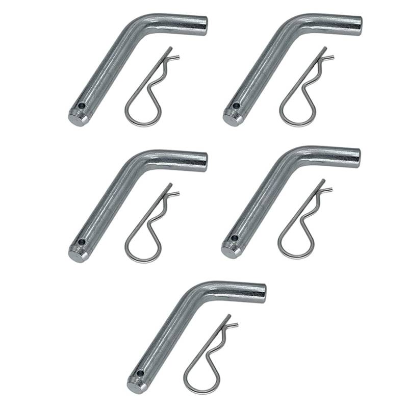 Heiikiuy 5 x Pin und Clip für Anhängerkupplung, 5/8 Zoll Durchmesser für Anhängerkupplung, Empfänger mit 5,1 cm Durchmesser von Heiikiuy