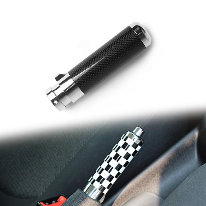 HEINMO Auto Universal Innenhandbremse Notbremse Griff Griffe Abdeckung Handbremsengriffe für Cooper R Series Clubman Clubvan Cabrio Coupe R50 R52 R53 R55 R56 R57 R58 R59 2000-2015(Carbon) von Heinmo