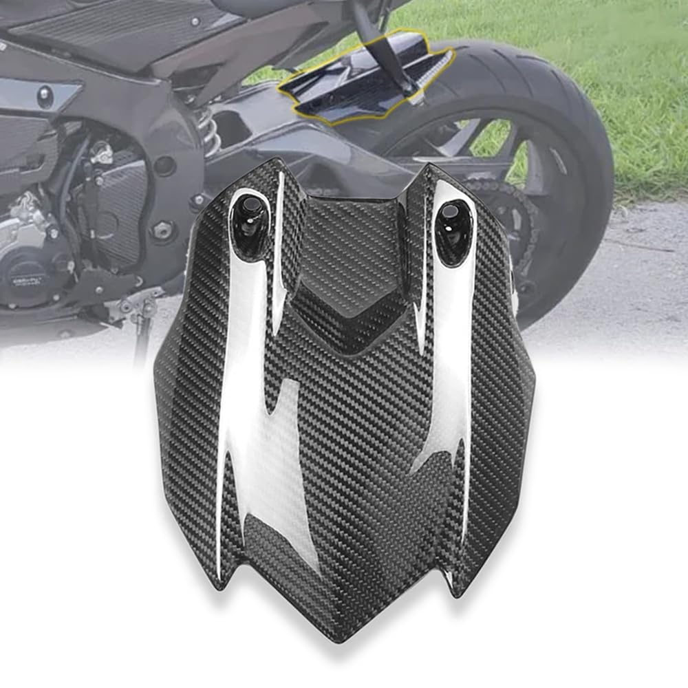 HEINMO Motorrad-Kotflügel aus 3K-Echtkarbonfaser, kompatibel mit 2017-2023 2024 MT10 FZ10 Hinterer Hugger Fender Köperbindung von Heinmo