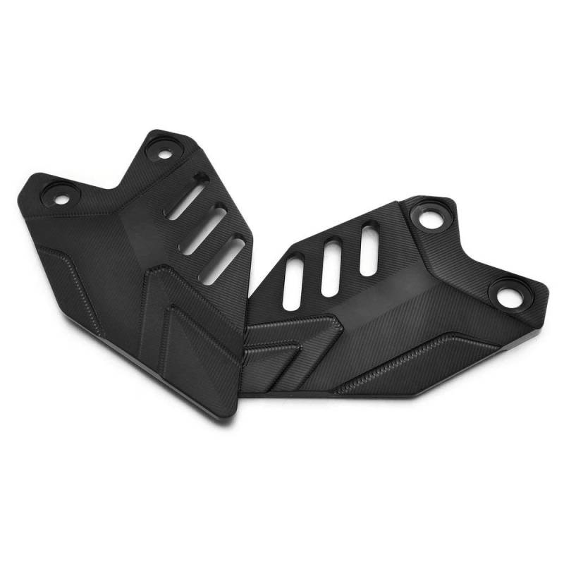 Heinmo Motorrad Fersenplatte Schutz Fußpedale Auflagen Fußstütze Für Z650 Ninja650 2018 2019 2020 2021 2022 2023 2024 2025 (Black) von Heinmo