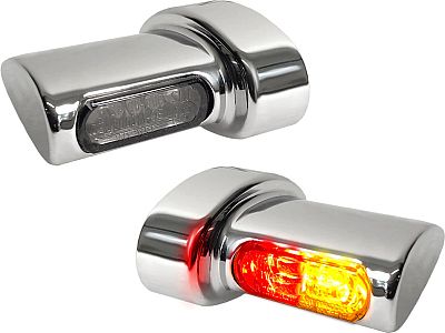 Heinz Bikes Micro Winglets, 3in1 Rückleuchte/Blinker - Verchromt von Heinz Bikes