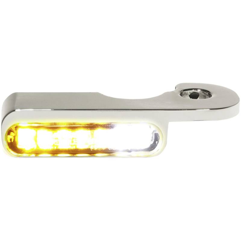 HeinzBikes LED Alu Blinker/Positionspaar für Harley Breakout chrom von HeinzBikes