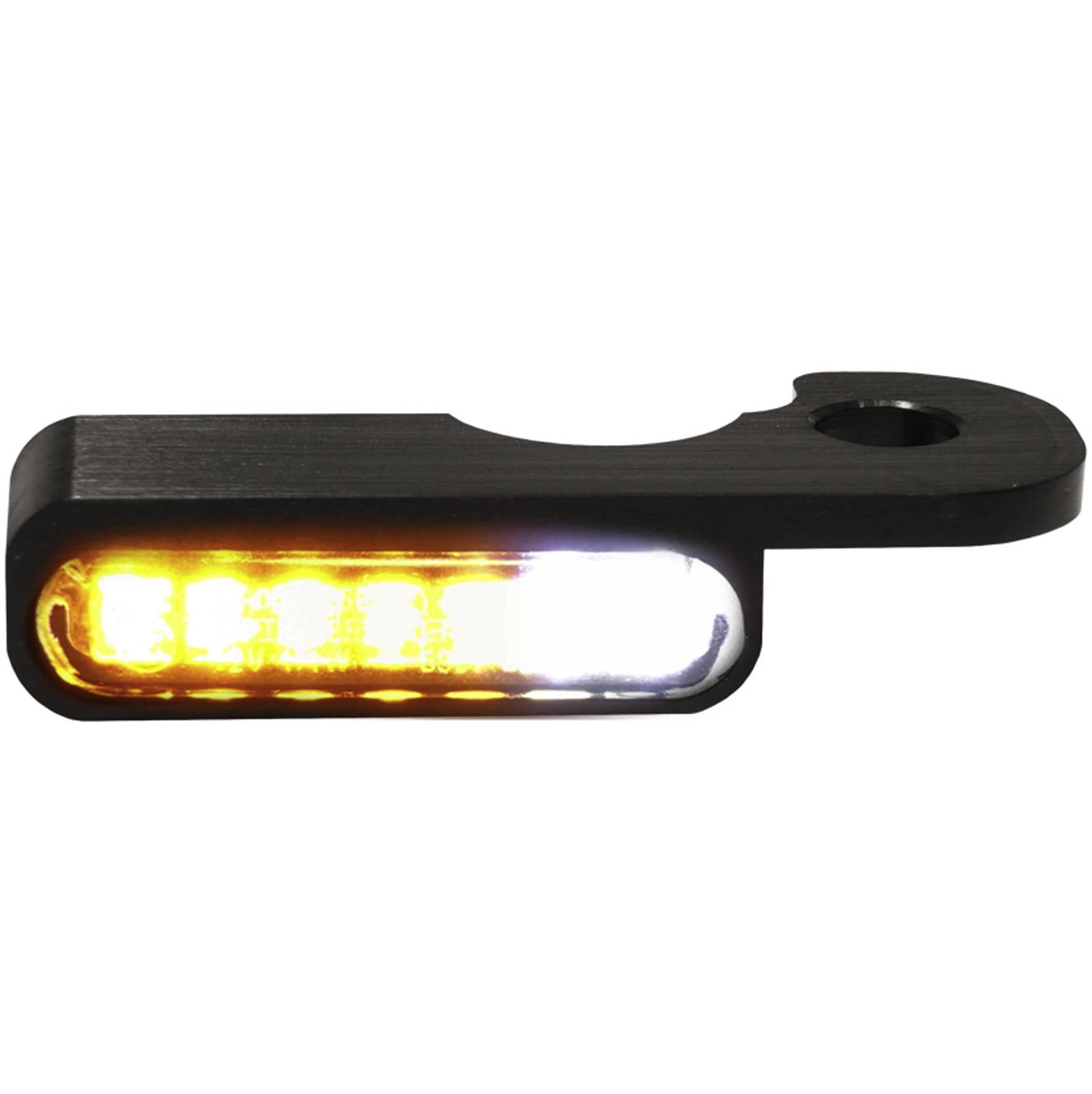 HeinzBikes LED Alu Blinker/Positionspaar für Harley Breakout schwarz von HeinzBikes