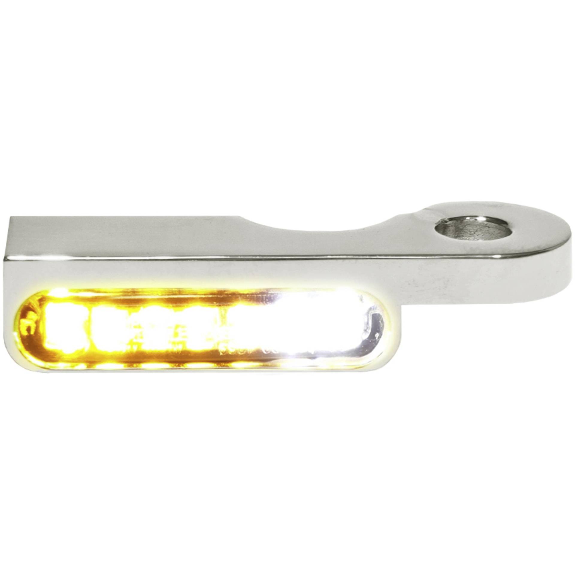 HeinzBikes LED Alu Blinker/Positionspaar für Harley Dyna 1996- chrom von HeinzBikes