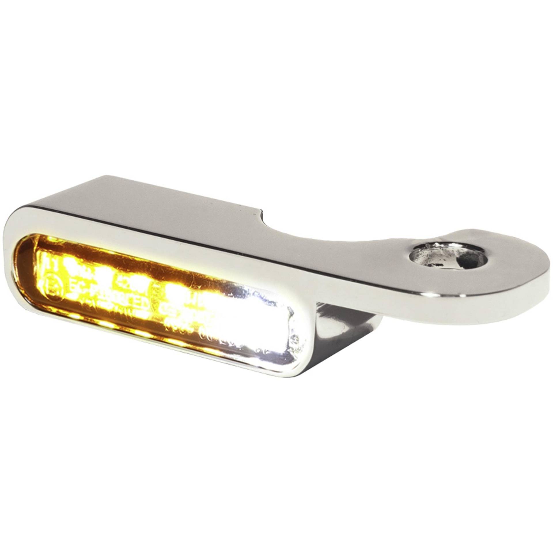 HeinzBikes LED Alu Blinker/Positionspaar für Harley Rod chrom von HeinzBikes