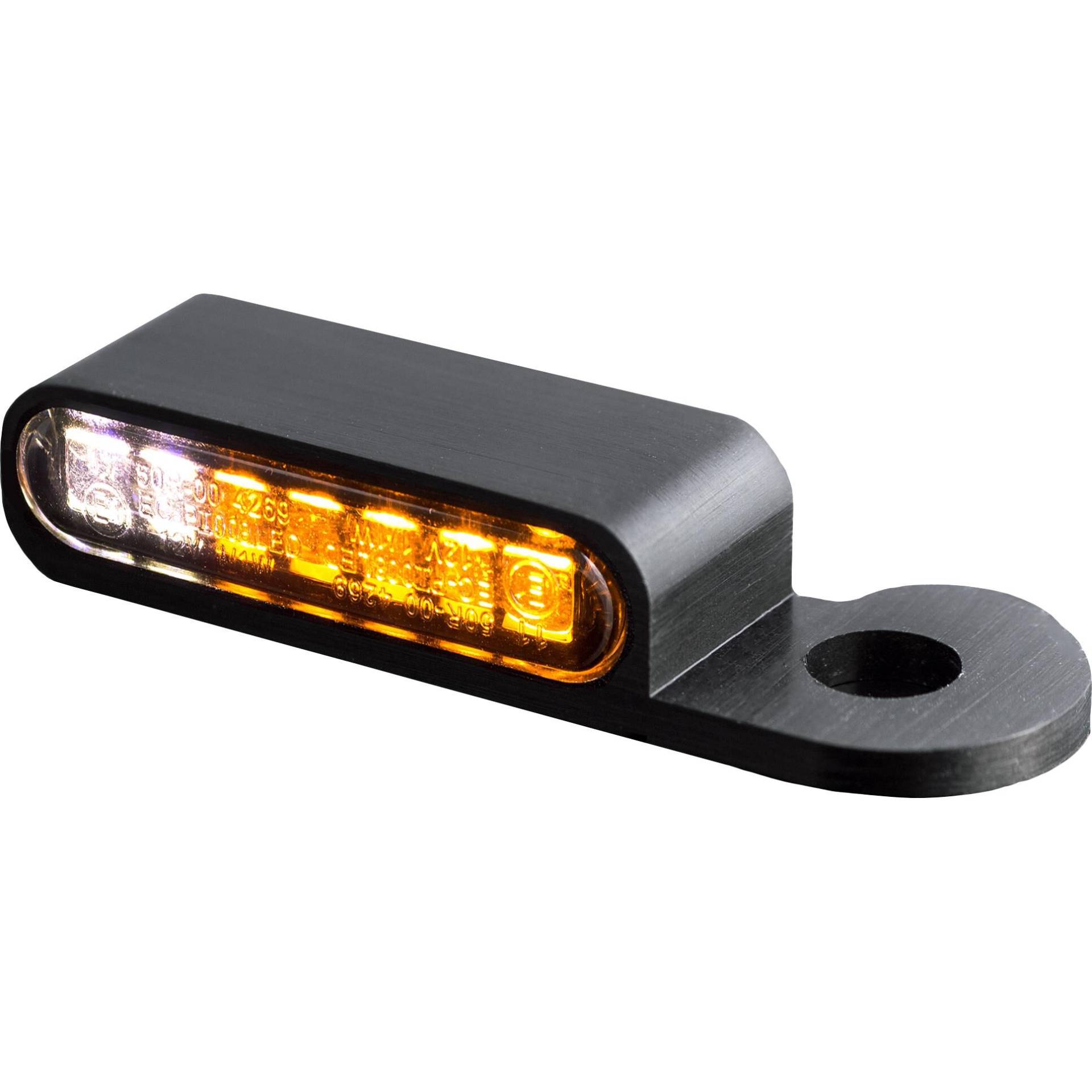 HeinzBikes LED Alu Blinker/Positionspaar für Harley S Modelle schwarz von HeinzBikes