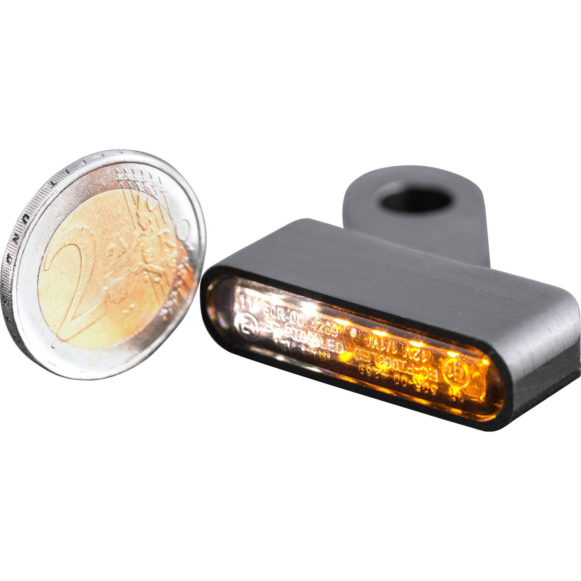 HeinzBikes LED Alu Blinker/Positionspaar für Sportster 2014- schwarz von HeinzBikes