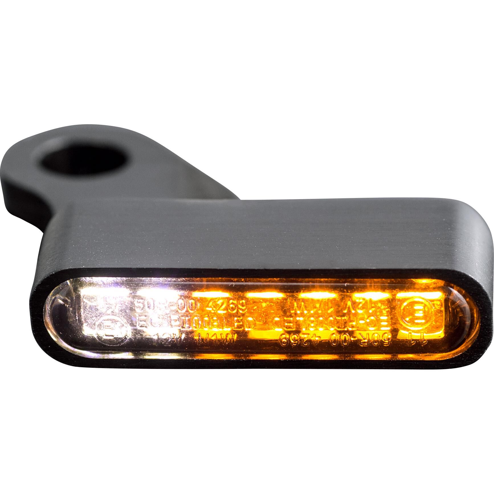 HeinzBikes LED Alu Blinker/Positionspaar für Sportster 96-13 schwarz von HeinzBikes