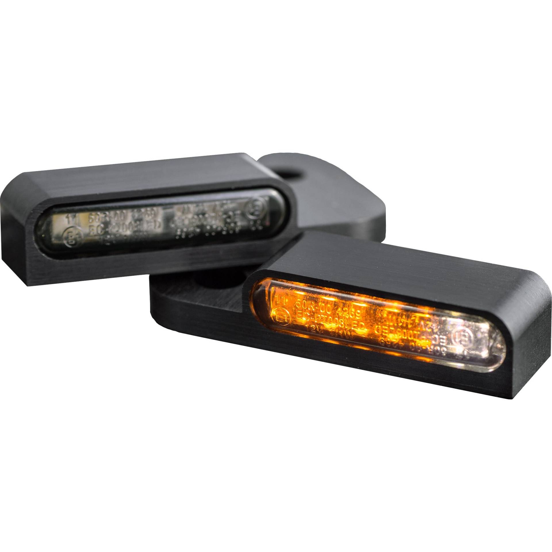 HeinzBikes LED Alu Blinker/Positionspaar für Touring Zug 96-08 schwarz von HeinzBikes