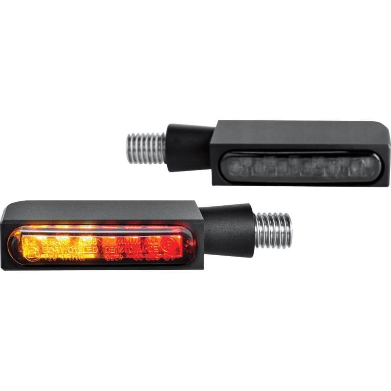 HeinzBikes LED Alu Blinker/Rücklicht Block Line M8 schwarz von HeinzBikes