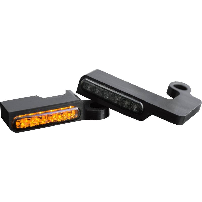 HeinzBikes LED Alu Blinkerpaar vorne chrom für Touring 2009-2013 von HeinzBikes