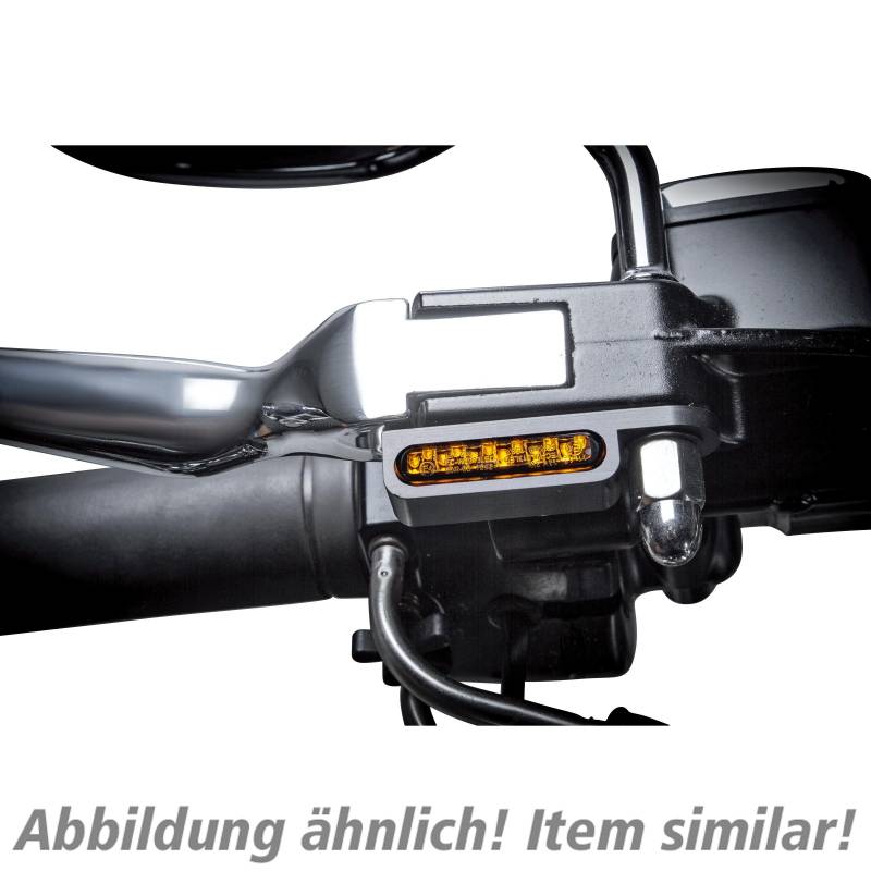 HeinzBikes LED Alu Blinkerpaar vorne für Sportster 1990-2003 chrom von HeinzBikes