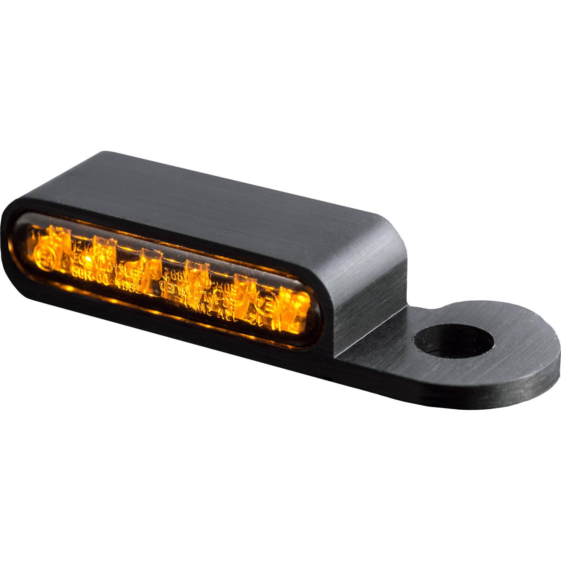 HeinzBikes LED Alu Blinkerpaar vorne schwarz für Touring Hydr 2000-2008 von HeinzBikes