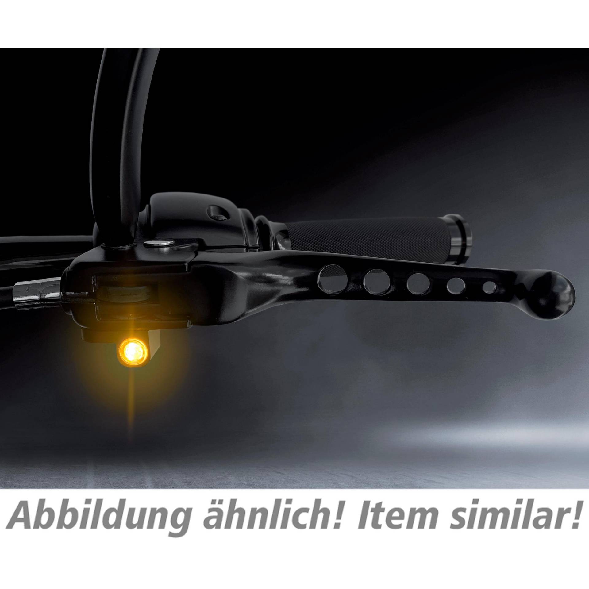 HeinzBikes LED Armaturenblinkerpaar Nano für Breakout hydr. chrom von HeinzBikes