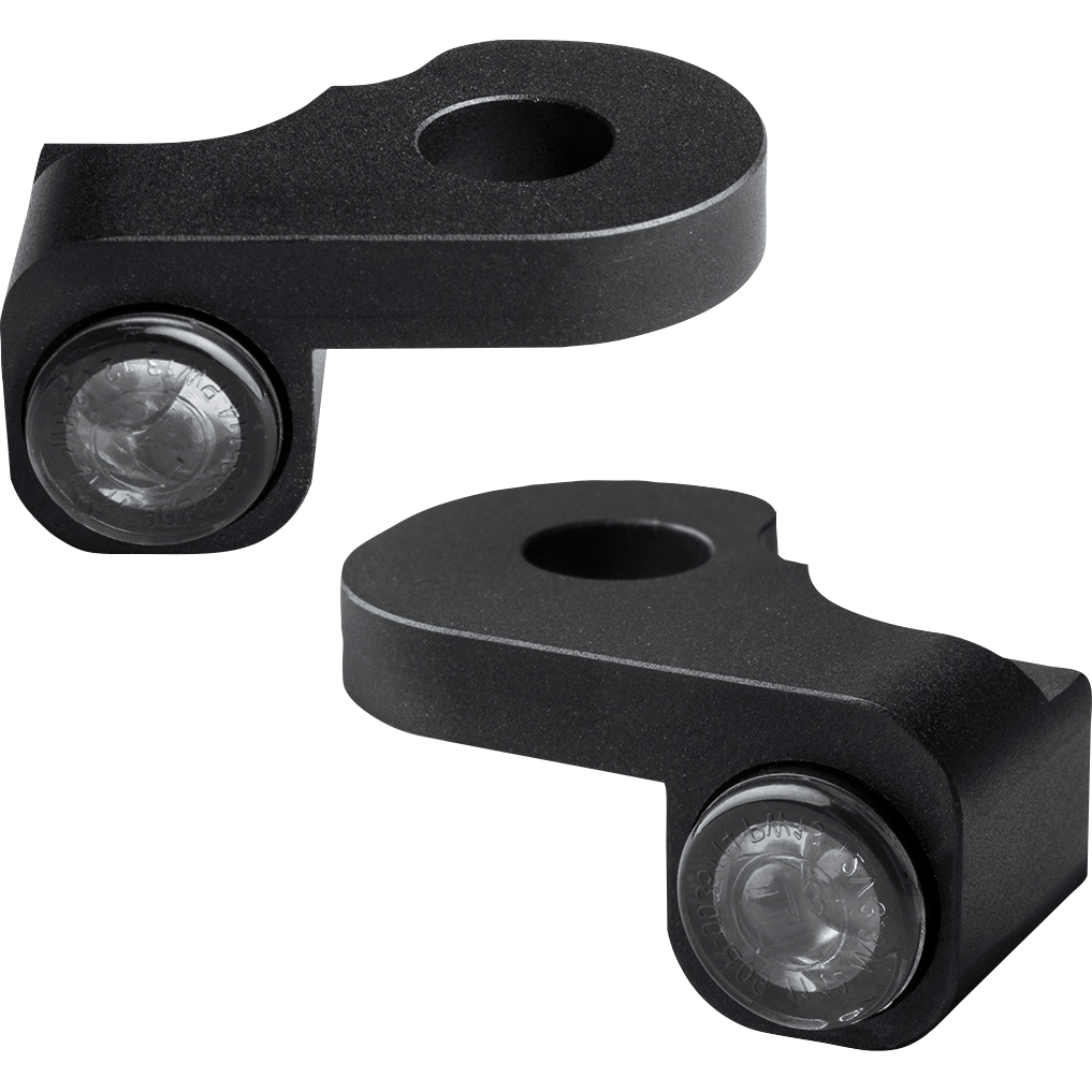 HeinzBikes LED Armaturenblinkerpaar Nano für Harley CVO 2002- schwarz von HeinzBikes