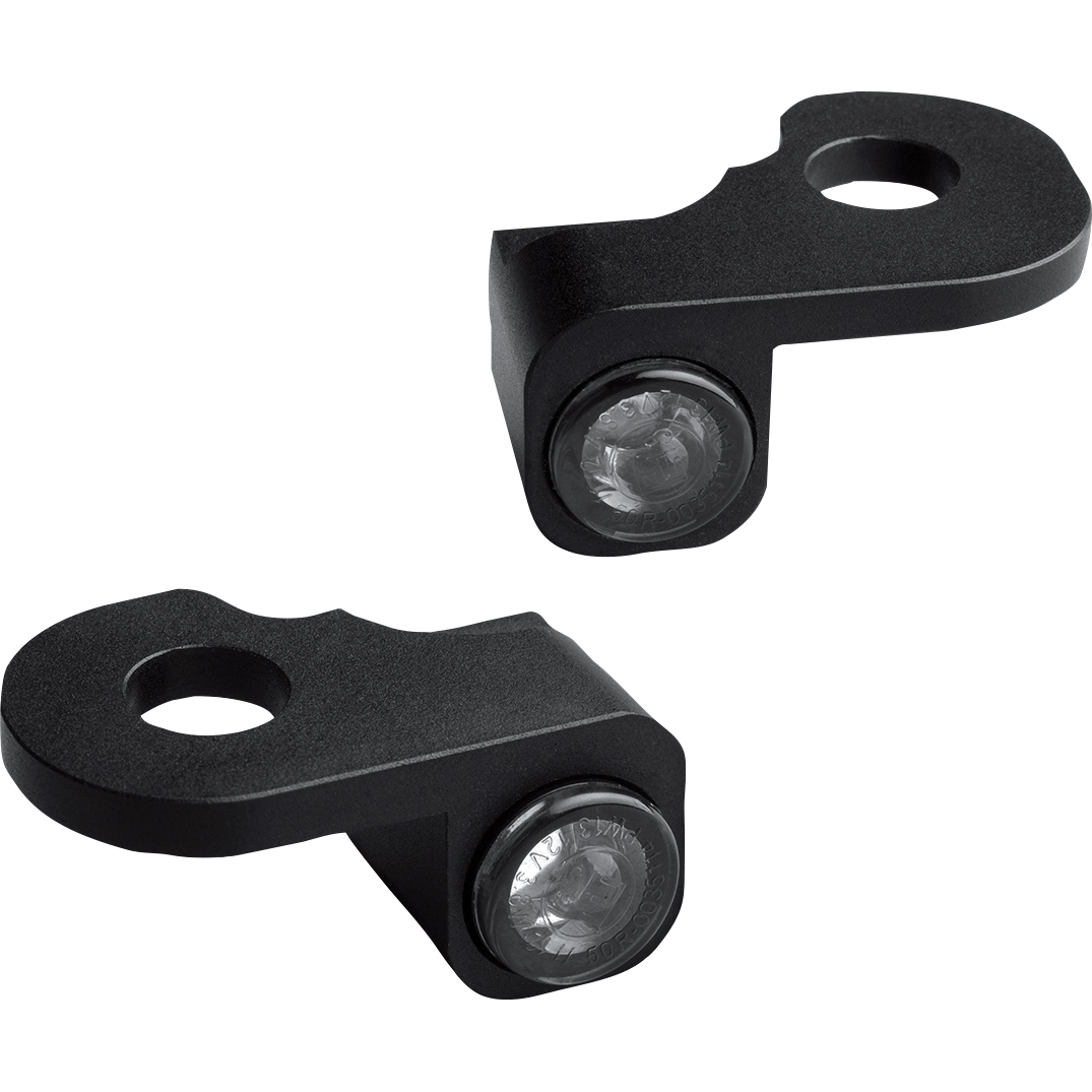 HeinzBikes LED Armaturenblinkerpaar Nano für Touring hydr. schwarz von HeinzBikes