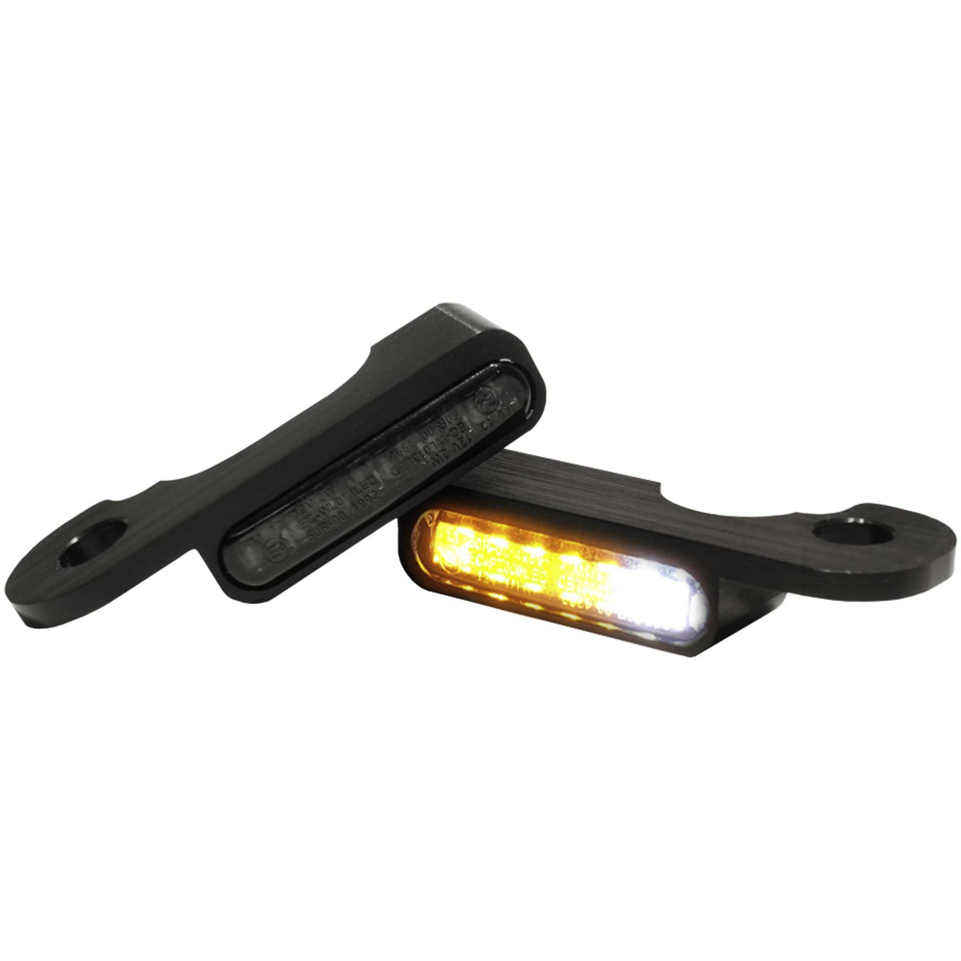 HeinzBikes LED Blinker/Positionspaar schwarz für Touring Hydr 2000-2008 von HeinzBikes