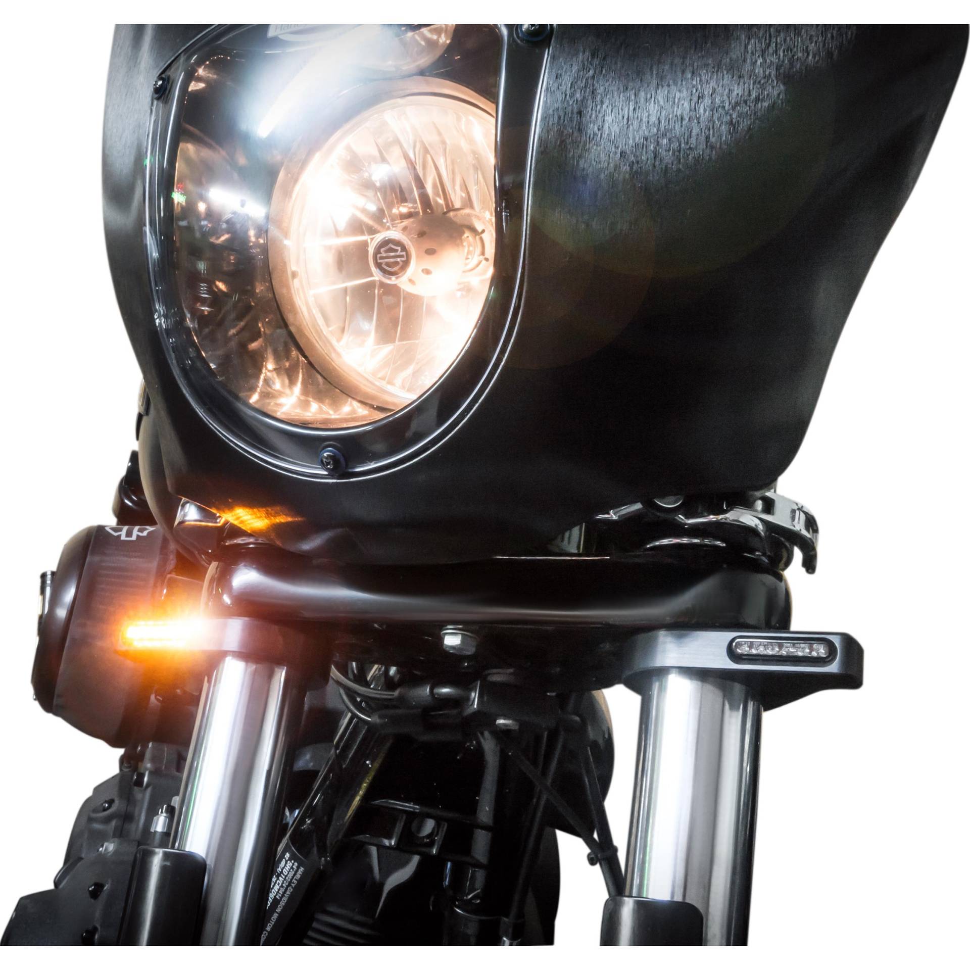 HeinzBikes LED Blinkerpaar ZC-Line Classic für Gabel 47-49mm schwarz von HeinzBikes