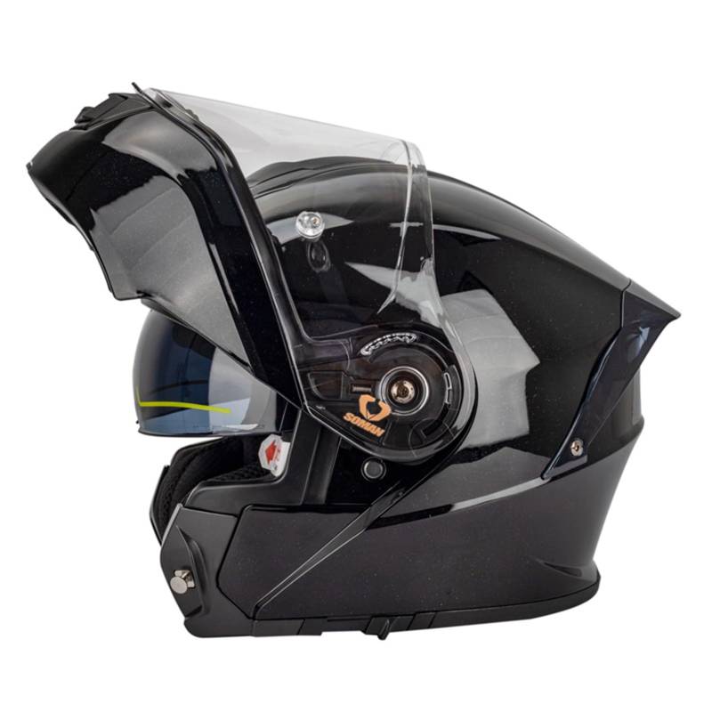 Klapphelm Motorradhelm Motorrad Helm mit Anti-Fog-Doppelvisier Motocross Integralhelm ECE/DOT Zertifiziert Rollerhelm Vollvisierhelm Racing Sturzhelm für Erwachsene Männer und Frauen 4,4XL von Hejunlian