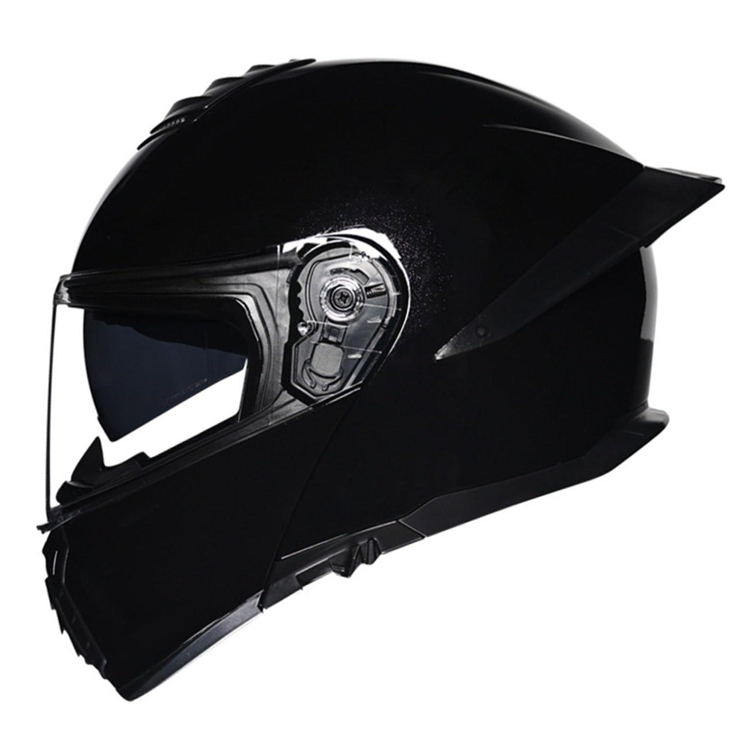 Motorradhelm Klapphelm Integralhelm DOT/ECE-Zugelassener Verkehrssicherheit Robuster Leiser Motorrad Helm Rollerhelm Sturzhelm mit Doppelvisier Sonnenblende Damen Herren Erwachsene 11,M=57~58cm von Hejunlian