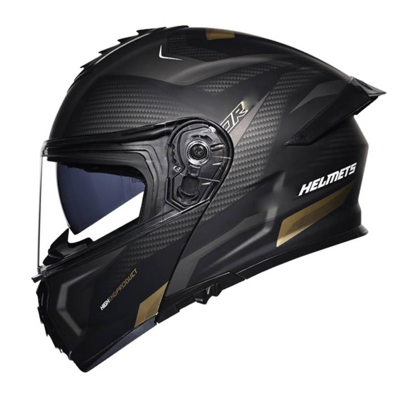 Motorradhelm Klapphelm Integralhelm DOT/ECE-Zugelassener Verkehrssicherheit Robuster Leiser Motorrad Helm Rollerhelm Sturzhelm mit Doppelvisier Sonnenblende Damen Herren Erwachsene 7,XXXL=65~66 von Hejunlian