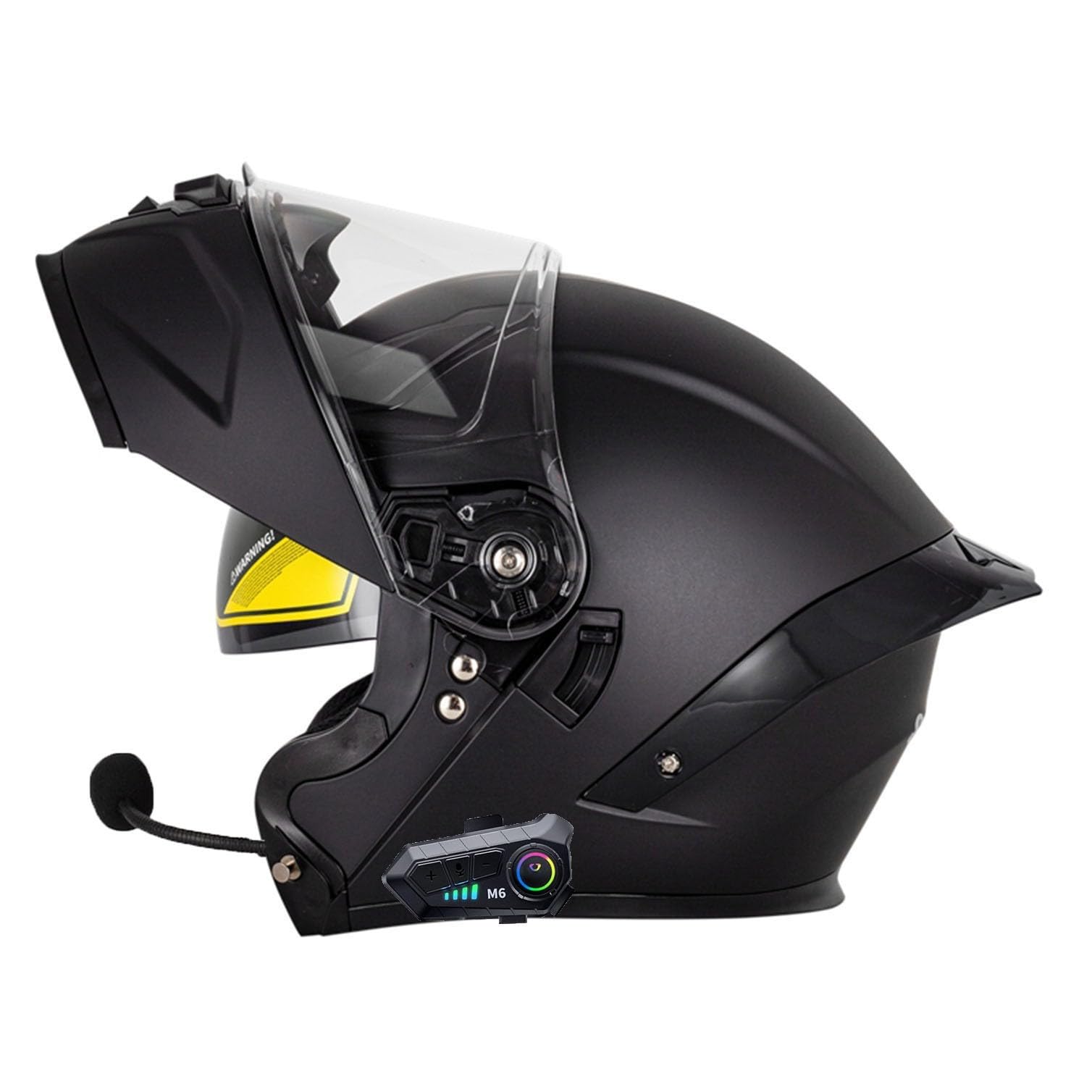 Motorradhelm mit Bluetooth Klapphelm Doppelvisier Modularer Helm ECEDOT Zertifiziert Integralhelm mit Mikrofon für Automatische Reaktion Intercom Sturzhelm für Erwachsene Damen Herren 2,M=57~58cm von Hejunlian