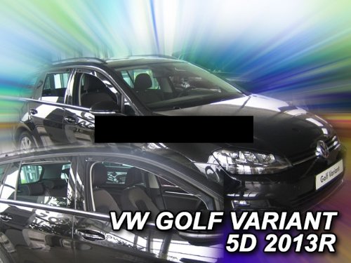 HEKO Z997952 Windabweiser Regenabweiser für GOLF 7 2013- VARIANT KOMBI 5türer für VORNE UND HINTEN von Heko