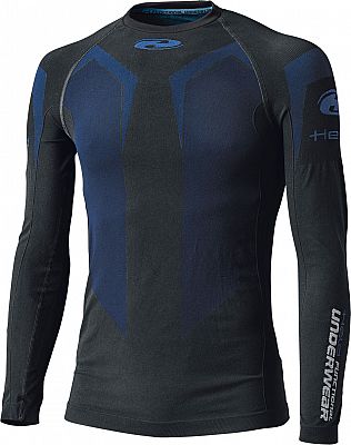 Held 3D-Skin Cool Top, Funktionsshirt langarm Damen - Schwarz/Blau - XL von Held