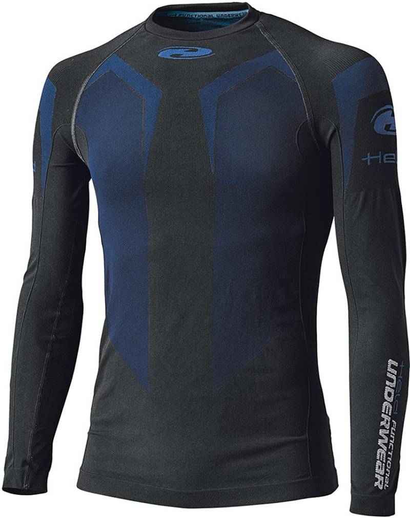 Held 3D Skin Cool Top Damen Funktionsshirt, schwarz/blau, XL von Held