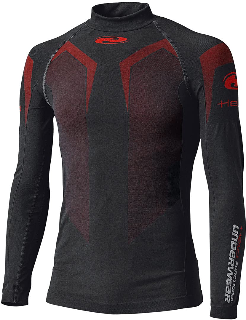 Held 3D Skin Warm Top Funktionsshirt, schwarz/rot, 3XL von Held