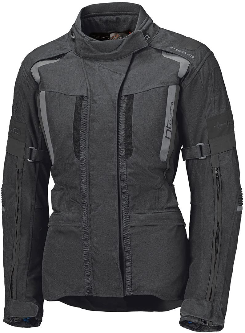 Held 4-Touring II wasserdichte Damen Motorrad Textiljacke, schwarz/grau, L von Held