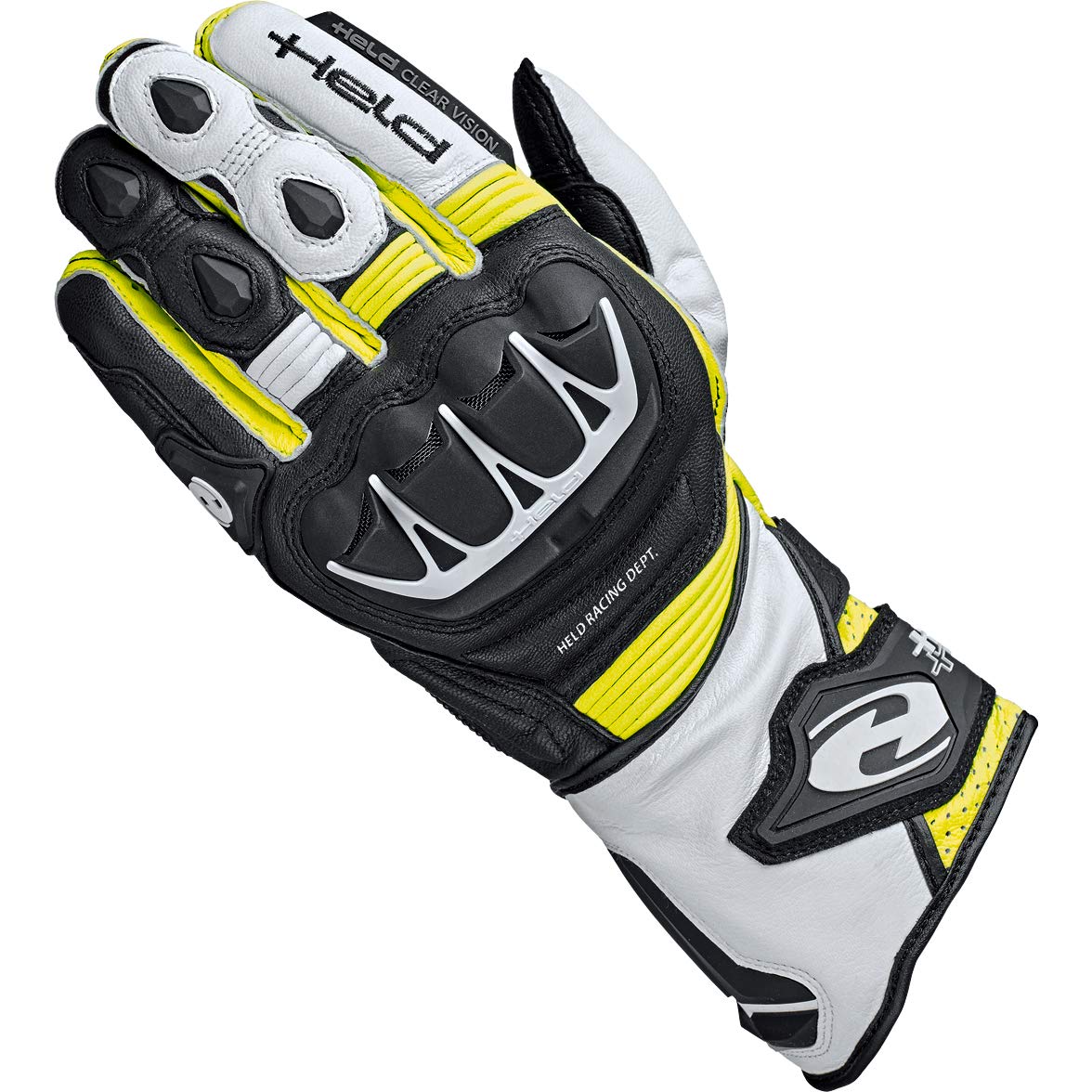 Held Leather Gloves Evo-Thrux Ii Black/Fluo Yellow 10 von Held