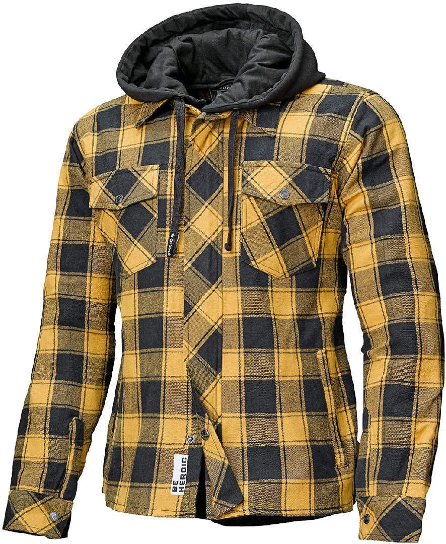 Held Lumberjack II Motorrad Textiljacke, schwarz/gelb, M von Held