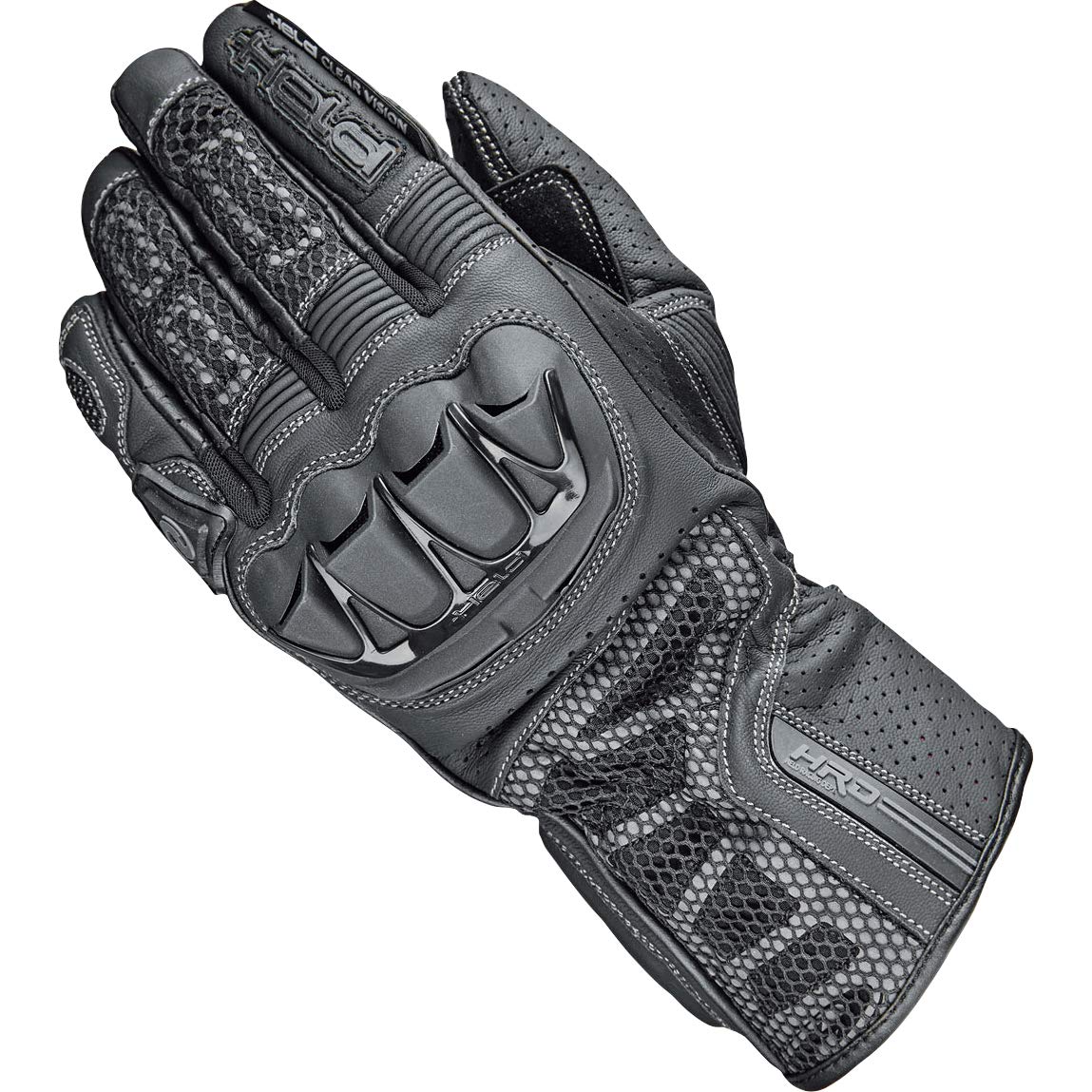 Held Motorradhandschuhe lang Motorrad Handschuh Air Stream 3.0 Handschuh schwarz (lange Finger) 11, Herren, Sportler, Ganzjährig, Leder von Held