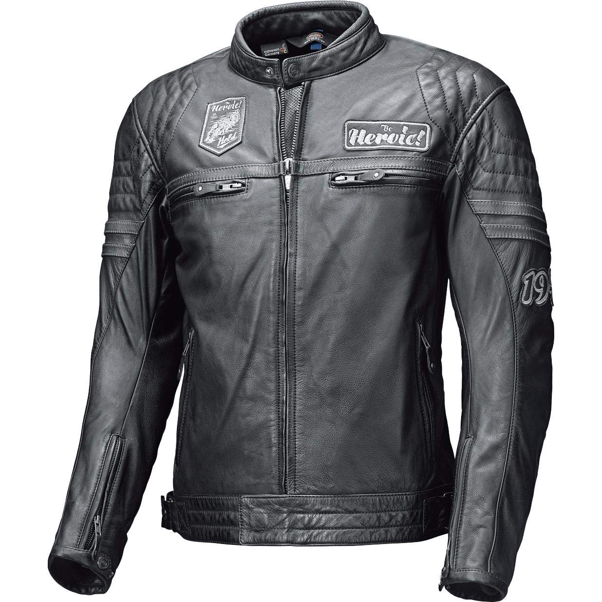 Held Motorradjacke mit Protektoren Motorrad Jacke Baker Lederjacke schwarz 54, Herren, Chopper/Cruiser, Sommer von Held