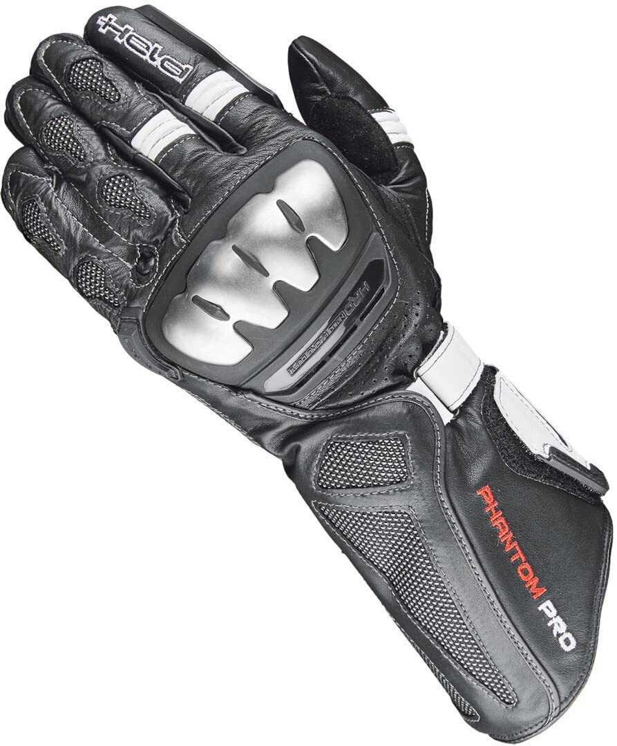 Held Phantom Pro Motorradhandschuhe (Black/White,12) von Held