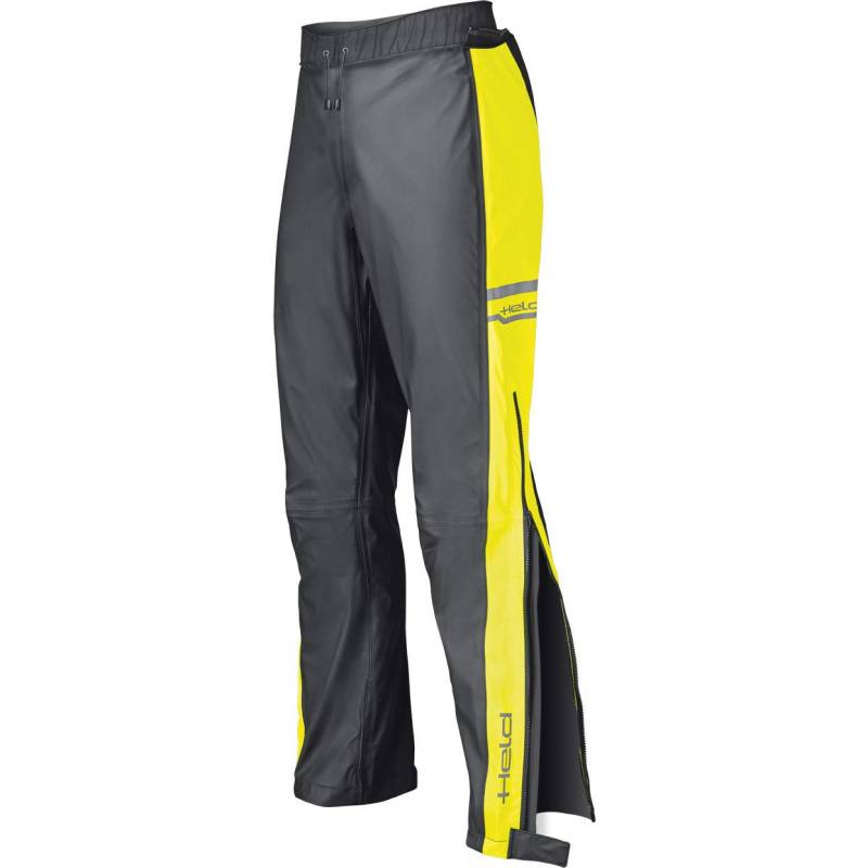 Held Rain Pant Rainstretch Base Black/Fluo Yellow XL von Held