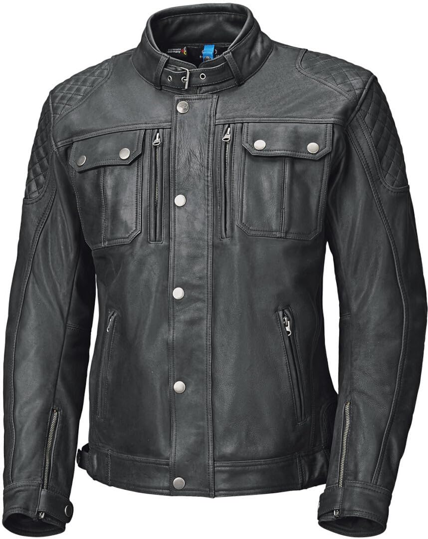 Held Starien Motorrad Lederjacke, schwarz, 58 von Held