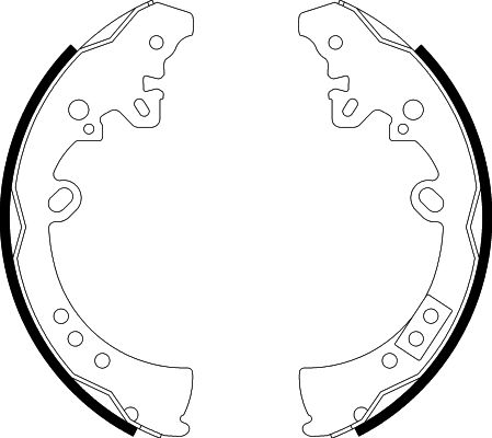 Bremsbackensatz Hinterachse Hella Pagid 8DB 355 003-011 von Hella Pagid