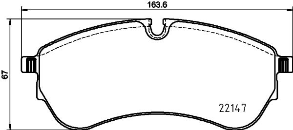 Bremsbelagsatz, Scheibenbremse Hella Pagid 8DB 355 032-921 von Hella Pagid