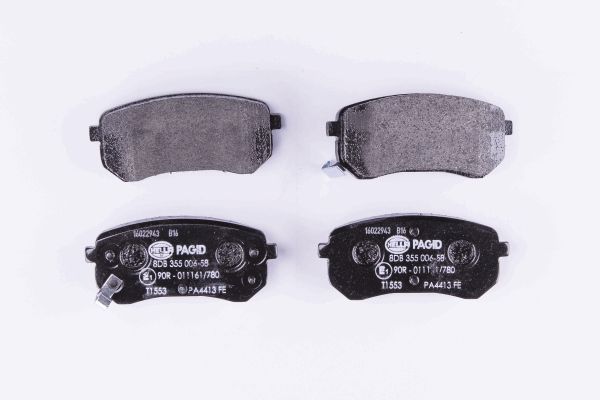 Bremsbelagsatz, Scheibenbremse Hinterachse Hella Pagid 8DB 355 006-581 von Hella Pagid