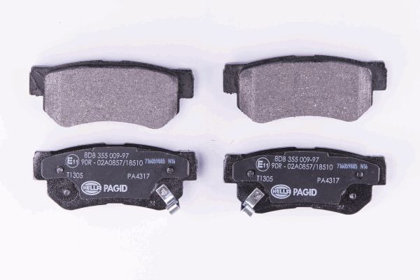 Bremsbelagsatz, Scheibenbremse Hinterachse Hella Pagid 8DB 355 009-971 von Hella Pagid