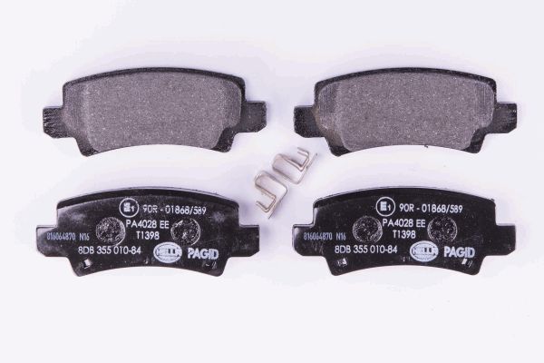 Bremsbelagsatz, Scheibenbremse Hinterachse Hella Pagid 8DB 355 010-841 von Hella Pagid